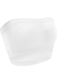cheap Bras-Women&#039;s Wireless Bras Padded Bras Tube Bra Strapless Bras Full Coverage Scoop Neck Breathable Invisible Pure Color Pull-On Closure Casual Daily Nylon 1PC White Black / Bras &amp; Bralettes / 1 PC