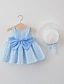 Χαμηλού Κόστους Φορέματα-Παιδιά Κοριτσίστικα Φόρεμα Λουλούδι Αμάνικο Καθημερινά Διακοπές Διακοπές χαριτωμένο στυλ Γλυκός Βαμβάκι Καλοκαίρι 2-8 χρόνια Μπλε Απαλό Βυσσινί Πορτοκαλί
