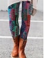cheap Leggings-Women&#039;s Tights Leggings Polyester Print Designer Mid Waist Full Length Black Green