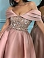 cheap Party Dresses-Women&#039;s Party Dress Short Mini Dress Pink Sleeveless Pure Color Backless Sequins Spring Summer Off Shoulder Elegant Fashion Sexy Party 2022 S M L XL XXL 3XL