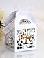 olcso Esküvői cukorka dobozok-Esküvő Kreatív Ajándékdobozok Nemszőtt papír Szalagok 100db