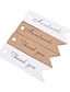 levne lišty a dekorace-100ks/šarže obalové štítky ručně vyráběné závěsné štítky kraftové papírové štítky štítky s poděkováním štítky na dárky pro domácí výrobu svatebních večírků nebo štítky na cukroví