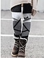 abordables Leggings-Femme Collants Legging Polyester Imprimer Design Taille médiale Toute la longueur Vert Noir