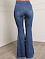 cheap Women&#039;s Jeans-Women&#039;s Jeans Bootcut Flared Pants Full Length Denim Micro-elastic High Waist Fashion Casual Weekend Black Blue S M Summer Spring &amp;  Fall