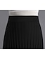 cheap Maxi Skirts-Women&#039;s Skirt Swing Work Skirts Long Skirt Maxi Acrylic Black Brown Khaki Beige Skirts Fall &amp; Winter Pleated Crochet Without Lining Streetwear Office / Career Casual Daily One-Size