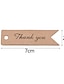 cheap Aisle Runners &amp; Decor-100pcs/lot Packaging Tags Handmade Hang Tag Kraft Paper Tags Thank You Gift Tag Labels for DIY Wedding Party Gift Or Candy Tags