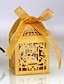 abordables Cajas de dulces de boda-Boda Creativo Cajas de Regalos Papel no tejido Cintas 100 piezas