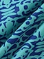 cheap Tankinis-Women&#039;s Swimwear Tankini 2 Piece Normal Swimsuit 2 Piece Modest Swimwear Open Back Printing Color Block Strap Vacation Fashion Bathing Suits