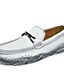 cheap Men&#039;s Slip-ons &amp; Loafers-Men&#039;s Loafers &amp; Slip-Ons Moccasin Casual Daily Walking Shoes Leather White Black Gray Spring Summer