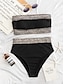 cheap Bikini Sets-Women&#039;s Swimwear Bikini 2 Piece Swimsuit Backless Sexy Printing Bandeau Strapless Leopard Strapless Designer Sexy Bathing Suits