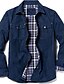 cheap Flannel Shirts-Men&#039;s Flannel Shirt Graphic Turndown Army Green Dark Green Khaki Royal Blue Coffee Long Sleeve Print Street Daily Button-Down Tops Fashion Casual Comfortable