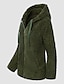 cheap Sherpa Jackets-Women&#039;s Teddy Coat Sherpa Jacket Fleece Jacket Regular Full Zip Short Coat Black Blue Purple Pink Army Green Chic &amp; Modern Dailywear Fall Zipper Hoodie Loose S M L XL XXL 3XL / Casual / Windproof