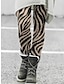 cheap Leggings-Women&#039;s Fleece Pants Tights Leggings Thermal Underwear Fleece lined Picture color 21 Picture color 34 Picture color 22 Medium Waist Fashion Tights Halloween Print High Elasticity Full Length Tummy