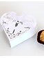 abordables Cajas de dulces de boda-Boda Corazón Cajas de Regalos Papel no tejido Cintas 100 piezas