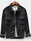 cheap Flannel Shirts-Men&#039;s Flannel Shirt Solid Color Turndown Street Daily Button-Down Long Sleeve Tops Casual Fashion Comfortable White Army Green Brown / Beach