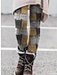 billige Leggings-Dame Strømpebukser Leggins Polyester Trykt mønster Kat Medium Talje Fuld længde Billedfarve 1