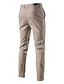economico Chino-pantaloni cargo da uomo elastico in vita tasche multiple pantaloni a tutta lunghezza casual anelastico tinta unita sport all&#039;aria aperta vita media verde militare nero kaki blu navy s m l xl xxl