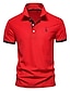 cheap Classic Polo-Men&#039;s Collar Polo Shirt Golf Shirt Classic Summer Short Sleeve Black / Red Orange Red Blue / White Gray White Polka Dot Turndown Outdoor Daily Button-Down Clothing Clothes Classic