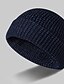 abordables Chapeaux Homme-Homme Chapeau Bonnet / Slouchy Extérieur Plein Air Quotidien Tricoté Couleur monochrome Coupe Vent Chaud Bleu Ciel