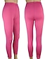 baratos Leggings de mulher-Leggings de moda feminina leggings calças de comprimento total casual fim de semana elástico liso controle de barriga elevador de bunda skinny rosa vermelha 2xl