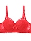 preiswerte BHs &amp; Bralettes-Damen-BHs &amp; Bralettes Spitzen-BHs gepolsterte BHs Bügel-BH abnehmbare Träger 3/4-Körbchen Spitze einfarbig mikro-elastisch atmungsaktiv Push-Up Datum Valentinstag Freizeit Alltag Hellblau