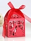 voordelige Wedding Candy Boxes-Bruiloft Creatief Geschenkdoosjes Ongeweven papier Linten 50 stuks