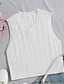 olcso Kötött mellény-amazon hot eladó pulóver mellény európai és amerikai divat alkalmi ujjatlan pulóver kábel V-nyakú kötött mellény női