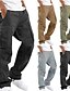 cheap Cargo Pants-Men&#039;s Cargo Pants Trousers Multi Pocket Straight Leg Solid Color Comfort Breathable Casual Daily Fashion Streetwear Green Black