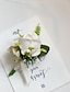 baratos Bouquets de Flores para Noiva-Flores de pulso de casamento Alfinetes de Lapela Casamento / Festa de Casamento Flor artificial Contemporâneo Moderno