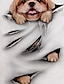 voordelige 3D hoodies en sweatshirts voor meisjes-Voor meisjes 3D dier Hond Trui met capuchon Lange mouw 3D-afdrukken Herfst Winter Modieus Streetwear Aanbiddelijk Polyester Kinderen 3-13 jaar Buiten Dagelijks Voor Binnen Normale pasvorm