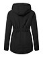 cheap Jackets-Women&#039;s Parka Fall Winter Outdoor Street Causal Regular Coat Loose Fit Sports Casual Jacket Long Sleeve Zipper Pocket Solid Color Black Purple Pink / Down &amp; Parkas / Waterpoof / Polyester / Hand wash