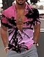 cheap Hawaiian Shirts-Men&#039;s Summer Hawaiian Shirt Shirt 3D Print Graphic Patterned Hawaiian Aloha Coconut Tree Design Turndown Street Casual Button-Down Print Short Sleeve Tops Designer Casual Fashion Breathable Black