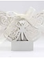 olcso Esküvői cukorka dobozok-Esküvő Pillangó Ajándékdobozok Nemszőtt papír Szalagok 50db