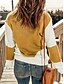 cheap Sweaters-Women&#039;s Sweater Jumper Crochet Knit Knitted Geometric Crew Neck Stylish Casual Daily Going out Fall Winter Khaki Navy Blue S M L / Long Sleeve