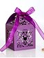 voordelige Wedding Candy Boxes-Bruiloft Creatief Geschenkdoosjes Ongeweven papier Linten 50st