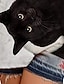 お買い得  女の子の 3d T シャツ-子供 女の子 Tシャツ 長袖 3Dプリント 猫 動物 グレー 子供達 トップの 秋 冬 活発的 ファッション 日常 日常 アウトドア レギュラー 3〜12年