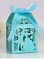 olcso Esküvői cukorka dobozok-Esküvő Kreatív Ajándékdobozok Nemszőtt papír Szalagok 50 db