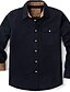 cheap Flannel Shirts-Men&#039;s Flannel Shirt Solid Color Turndown Black Gray Army Green Red Navy Blue Long Sleeve Street Daily Button-Down Tops Fashion Casual Comfortable