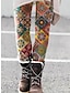 cheap Leggings-Women&#039;s Tights Leggings Print Cat Mid Waist Full Length Picture color 1
