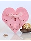 abordables Boîtes de bonbons de mariage-Mariage Cœur Boîtes Cadeaux Intissé Ruban 100 pièces