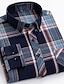 cheap Flannel Shirts-Men&#039;s Shirt Flannel Shirt Graphic Prints Square Neck A B C D E Long Sleeve Casual Daily collared shirts Tops Designer