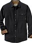 cheap Flannel Shirts-Men&#039;s Flannel Shirt Solid Color Turndown Green Black Blue Red Gray Street Daily Long Sleeve Button-Down Clothing Apparel Fashion Casual Comfortable