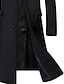 billige Blazer og Jakke-klassisk udendørs overfrakke ensfarvet blazer plus size slim fit enkeltradet tre-knapper sort grå 2024