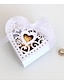 olcso Esküvői cukorka dobozok-Esküvő Szív Ajándékdobozok Nemszőtt papír Szalagok 100db