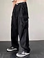 Χαμηλού Κόστους γυναικείο παντελόνι cargo-ανδρικό cargo χακί παντελόνι αλεξίπτωτο παντελόνι παντελόνι ολόσωμο ψεύτικο λινό φαρδύ μικροελαστικό ψηλόμεσο αθλητικό chino casual καθημερινό μαύρο βερίκοκο m l άνοιξη&amp;amp;  πτώση