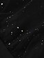 abordables vestidos de fiesta de diseño-vestido de fiesta semi formal para mujer vestido de lentejuelas mini vestido ajustado negro vino púrpura manga larga lentejuelas de color puro invierno otoño primavera cuello en v vestido de invierno