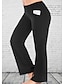 cheap Plus Size Bottoms-Women&#039;s Plus Size Pants Trousers Solid Color Casual Daily Weekend Natural Full Length Winter Fall Black XL XXL 3XL 4XL 5XL