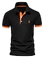 ieftine Îmbrăcăminte de golf pentru bărbați-Bărbați Tricou POLO Negru Verde Protecție Solară Topuri Ținuta Golf Haine Ținute Poartă Îmbrăcăminte