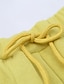 Χαμηλού Κόστους Σετ-παιδική κοριτσίστικη κουκούλα &amp; παντελόνι σετ ρούχων 2 τεμάχια μακρύ μανίκι κίτρινο μονόχρωμο βαμβακερό αθλητικό διακοπές μόδα άνεση 3-12 ετών