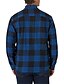 cheap Flannel Shirts-Men&#039;s Flannel Shirt Plaid Turndown Black / White Blue Khaki Royal Blue Red Long Sleeve Print Street Daily Button-Down Tops Fashion Casual Comfortable